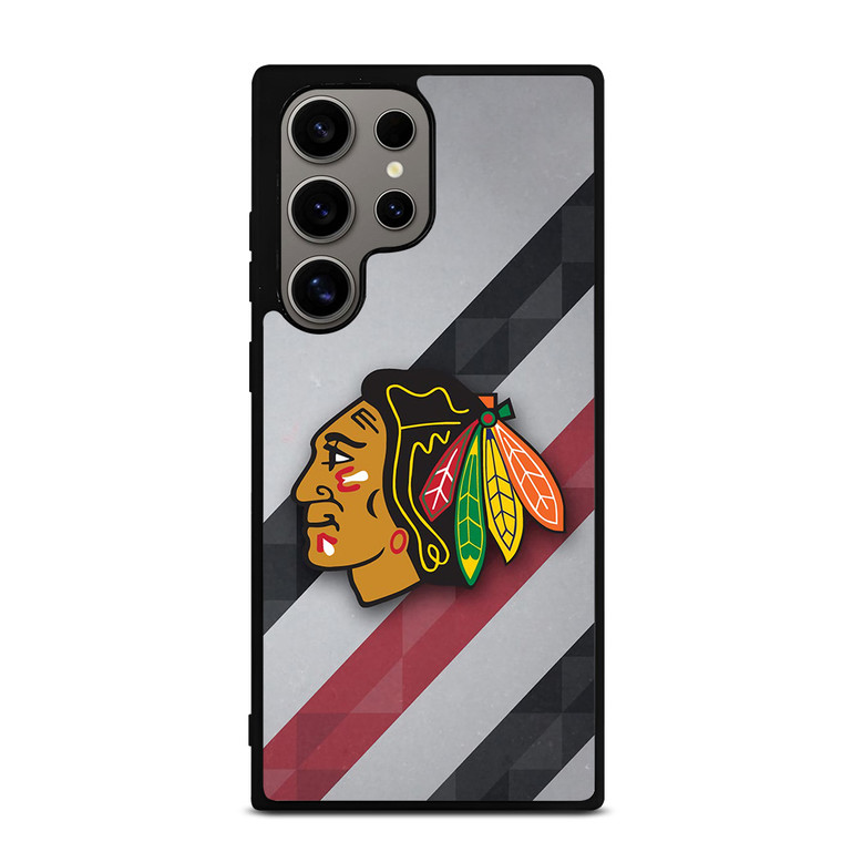 CHICAGO BLACK HAWKS NHL HOCKEY TEAM LOGO Samsung Galaxy S24 Ultra Case