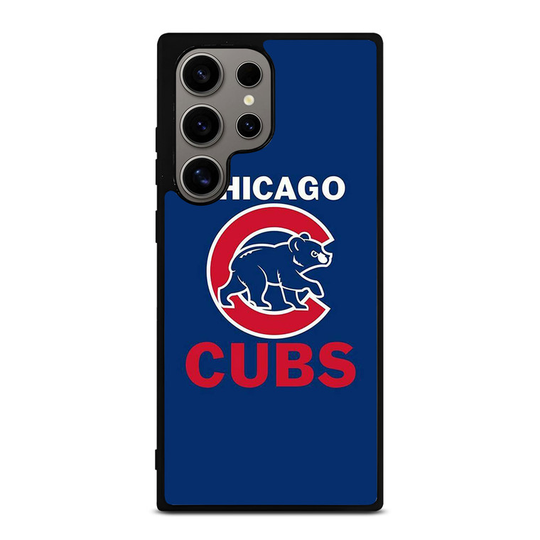 CHICAGO CUBS BLUE RED LOGO BASEBALL Samsung Galaxy S24 Ultra Case
