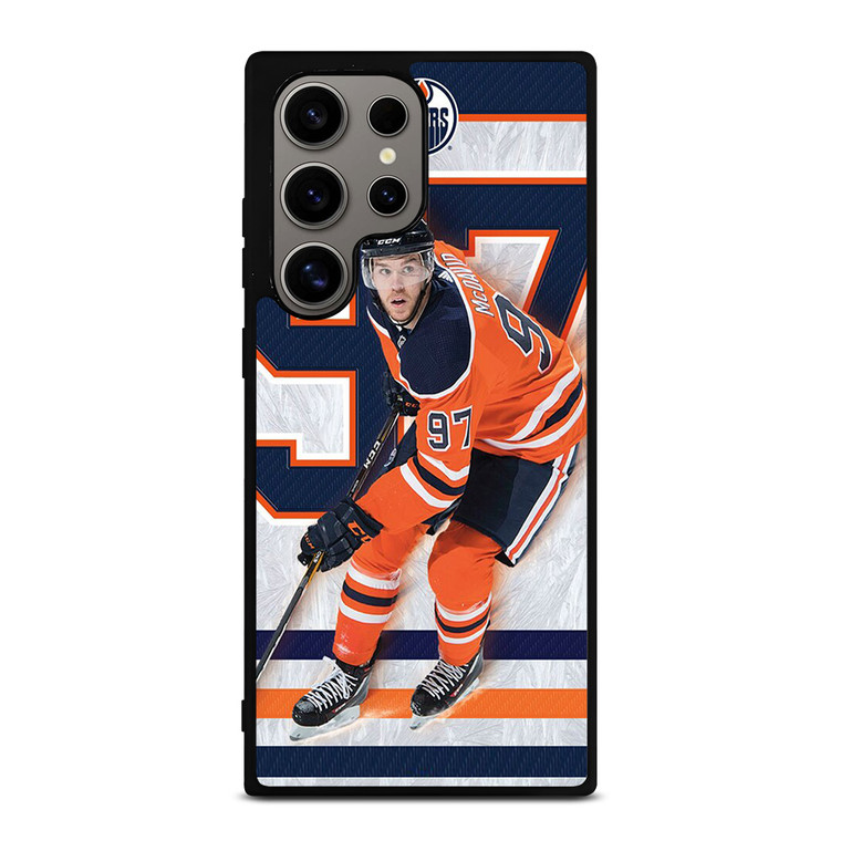 CONNOR MCDAVID EDMONTON OILER HOCKEY Samsung Galaxy S24 Ultra Case