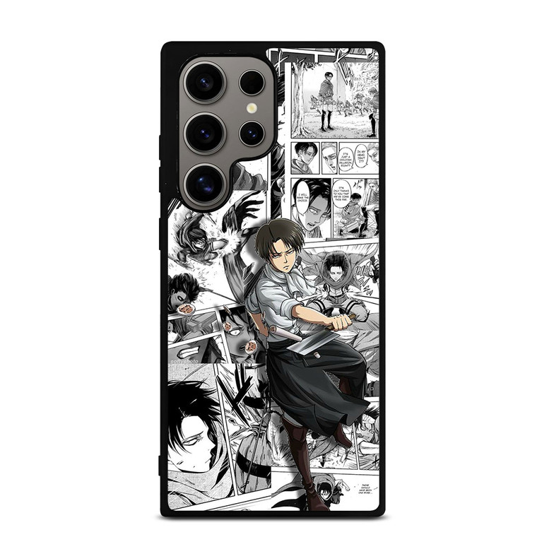 LEVI ACKERMAN ATTACK ON TITAN MANGA CARTOON Samsung Galaxy S24 Ultra Case