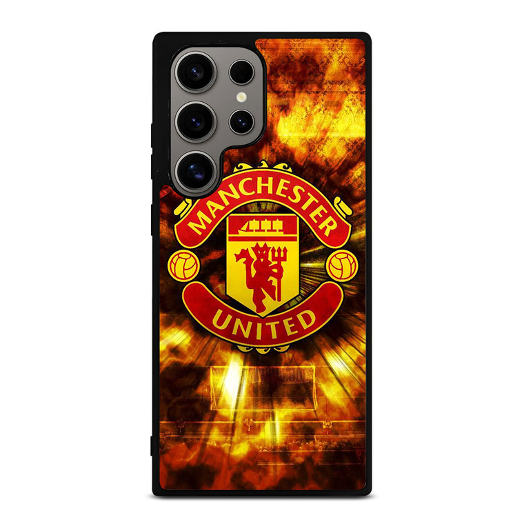 MANCHESTER UNITED FOOTBALL CLUB ON FIRE Samsung Galaxy S24 Ultra Case