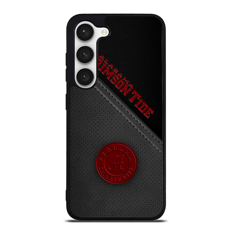 ALABAMA CRIMSON TIDE LEATHER Samsung Galaxy S23 Case