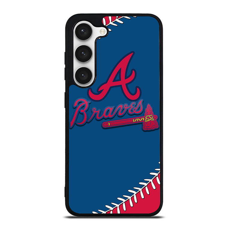 ATLANTA BRAVES ICON BALL BASEBALL Samsung Galaxy S23 Case