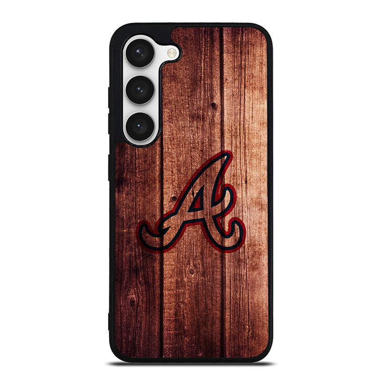 ATLANTA BRAVES LOGO WOOD INITIAL Samsung Galaxy S23 Case