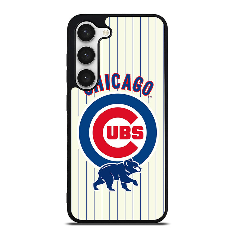 CHICAGO CUBS BASEBALL STRIPES LOGO Samsung Galaxy S23 Case
