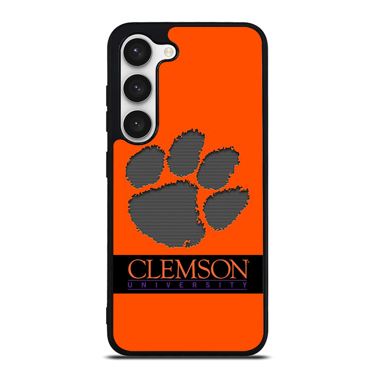 CLEMSON TIGERS UNIVERSITY PAW LOGO Samsung Galaxy S23 Case