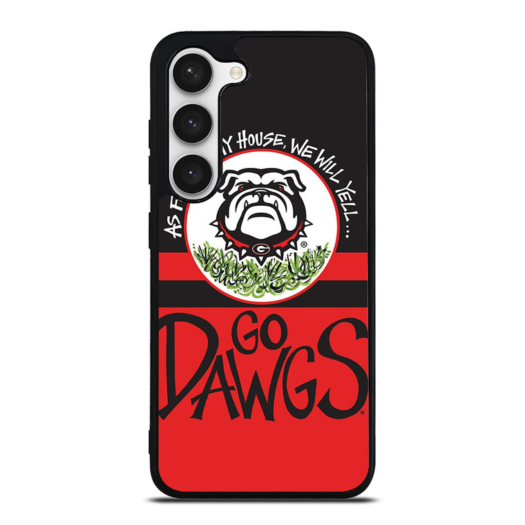 GEORGIA BULLDOGS DAWGS STRIP Samsung Galaxy S23 Case