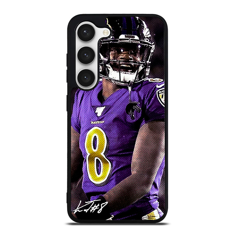 LAMAR JACKSON BALTIMORE RAVENS SIGNATURE Samsung Galaxy S23 Case