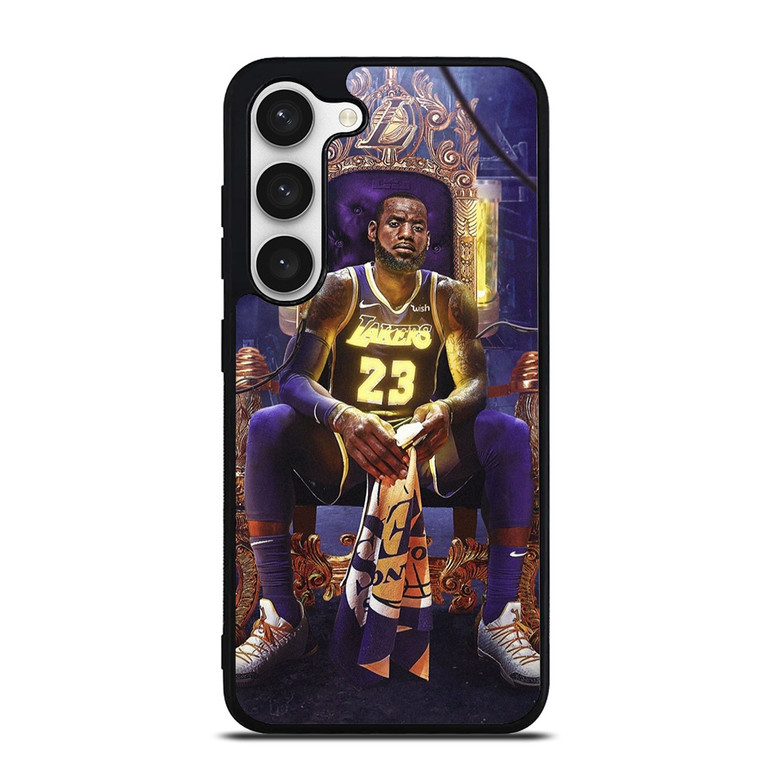 LEBRON JAMES LAKERS KING SITDOWN Samsung Galaxy S23 Case