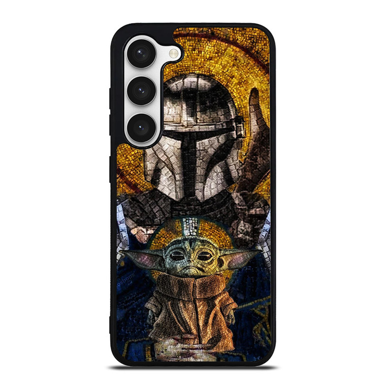 MANDALORIAN AND BABY YODA STAR WARS ART Samsung Galaxy S23 Case