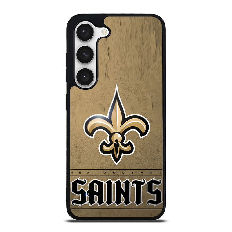 NEW ORLEANS SAINTS LOGO AND BACKGROUND Samsung Galaxy S23 Case