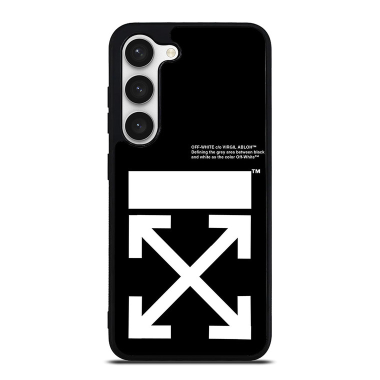 OFF WHITE BLACK WHITE Samsung Galaxy S23 Case