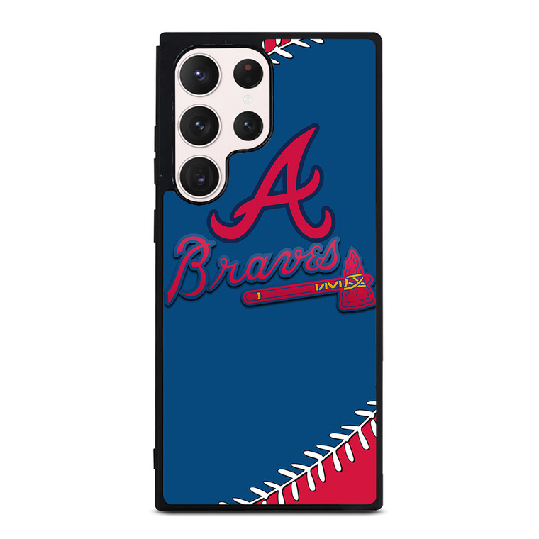 ATLANTA BRAVES ICON BALL BASEBALL Samsung Galaxy S23 Ultra Case