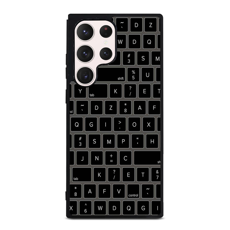 BLACK KEYBOARD PATTERN Samsung Galaxy S23 Ultra Case