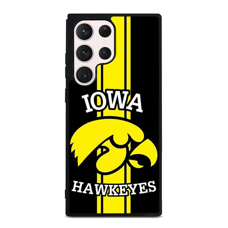 IOWA HAWKEYES STRIPS LOGO FOOTBALL TEAM Samsung Galaxy S23 Ultra Case