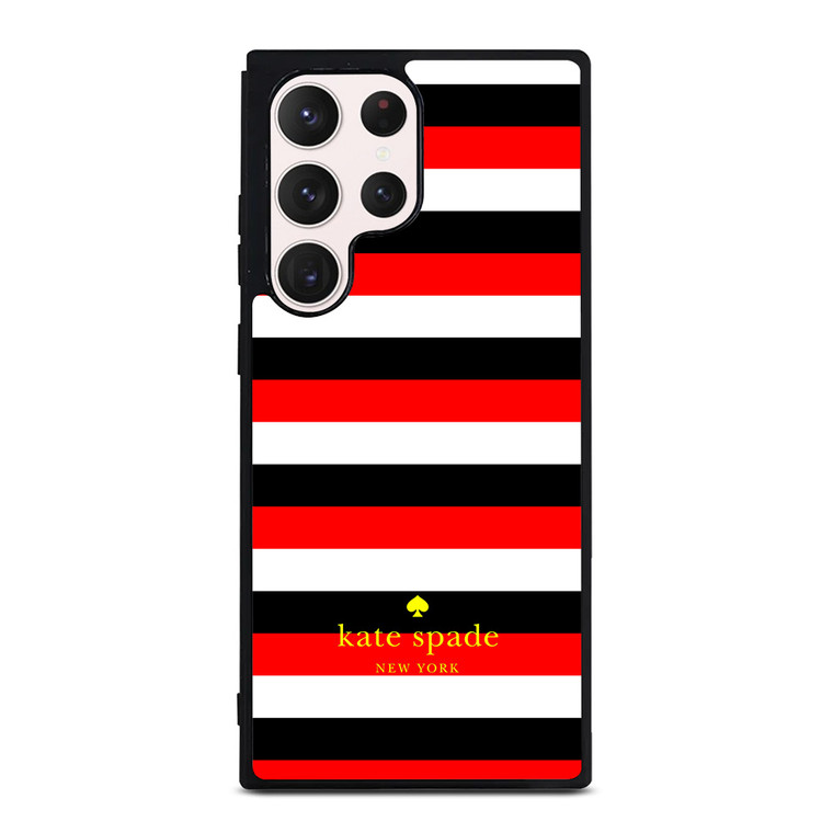 KATE SPADE PATTERN RED BLACK Samsung Galaxy S23 Ultra Case
