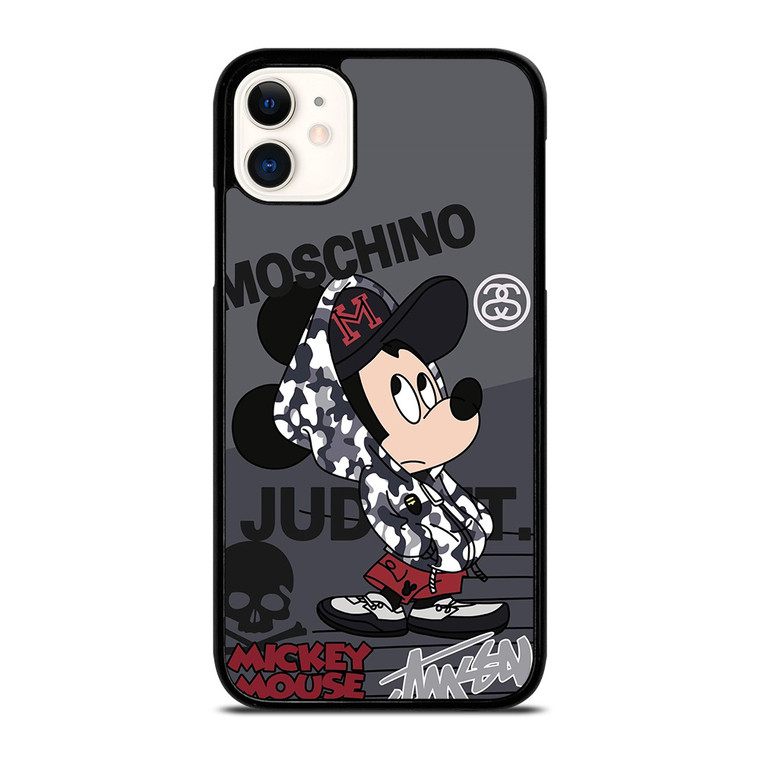 MICKEY MOUSE CAMO X MOSCHINO X STUSSY iPhone 11 Case
