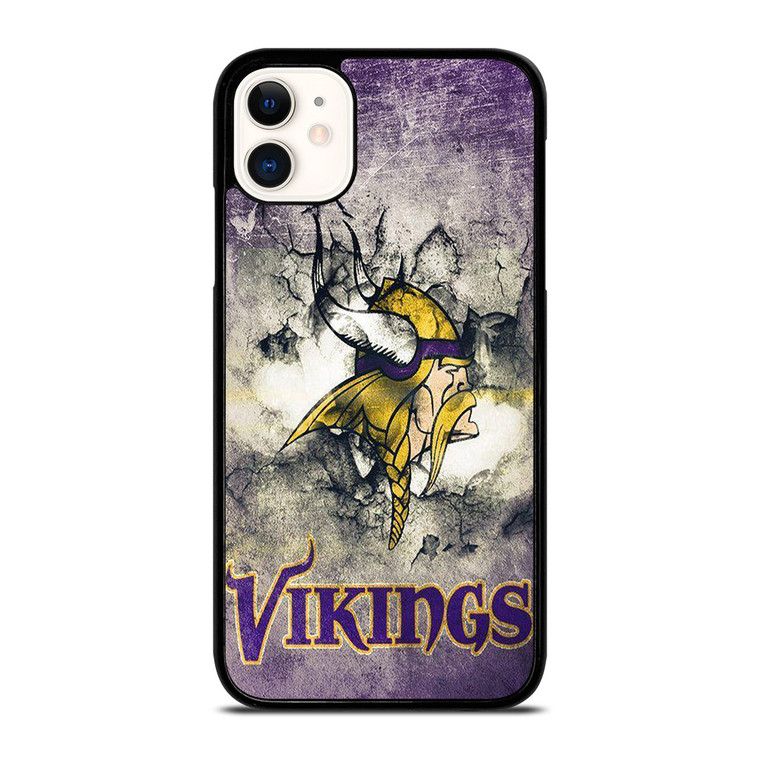 MINNESOTA VIKINGS GRUNGE LOGO iPhone 11 Case