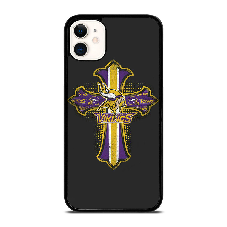 MINNESOTA VIKINGS LOGO CROSS iPhone 11 Case