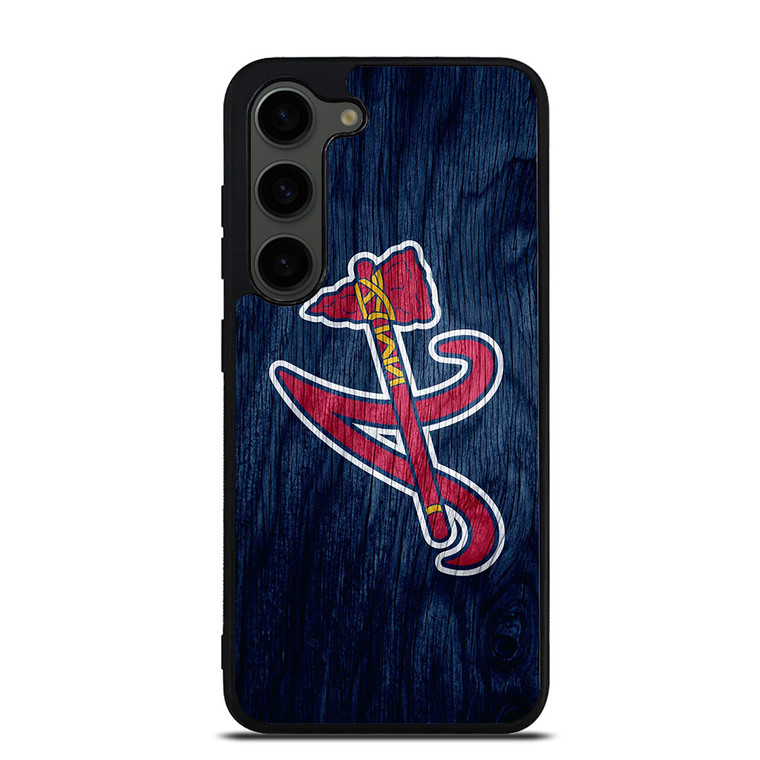 ATLANTA BRAVES MLB WOODEN LOGO Samsung Galaxy S23 Plus Case