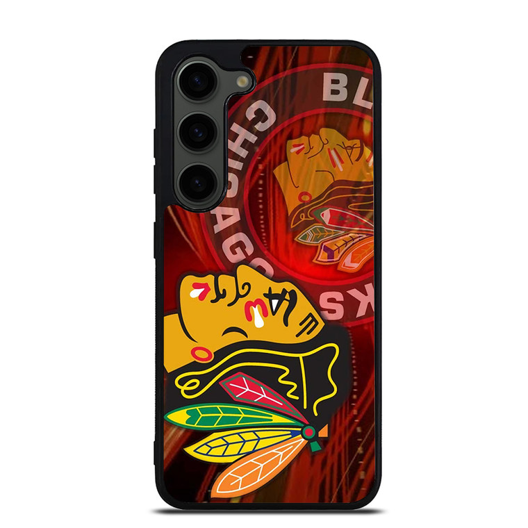 CHICAGO BLACK HAWKS HEAD ICON Samsung Galaxy S23 Plus Case