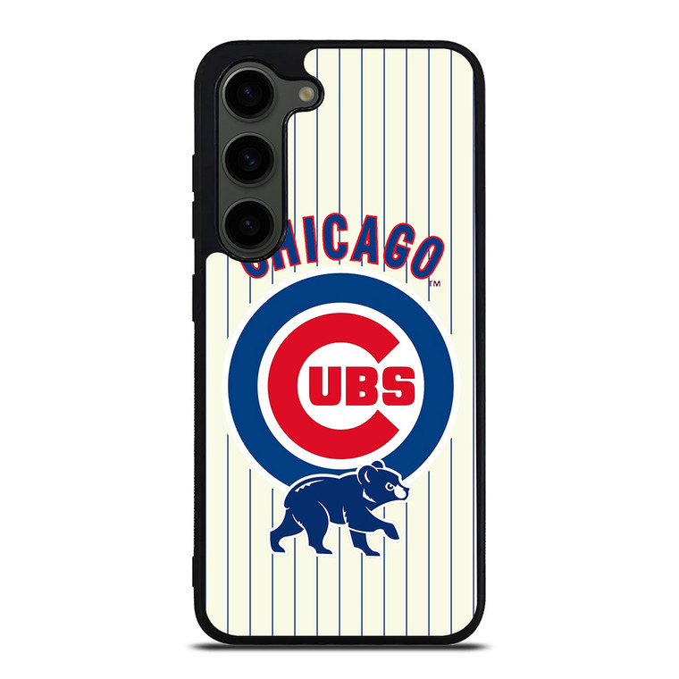 CHICAGO CUBS BASEBALL STRIPES LOGO Samsung Galaxy S23 Plus Case