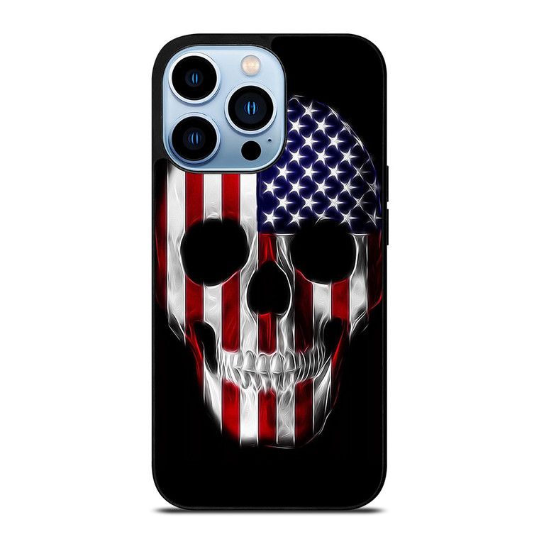 AMERICAN FLAG SKULL METAL iPhone 13 Pro Max Case