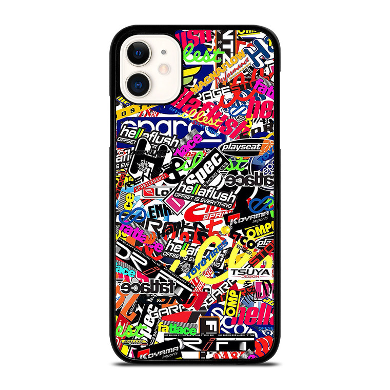 MOTOCROSS MX STICKER BOMB iPhone 11 Case