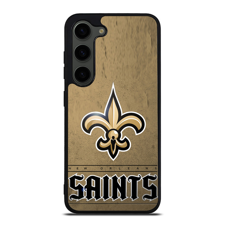 NEW ORLEANS SAINTS LOGO AND BACKGROUND Samsung Galaxy S23 Plus Case