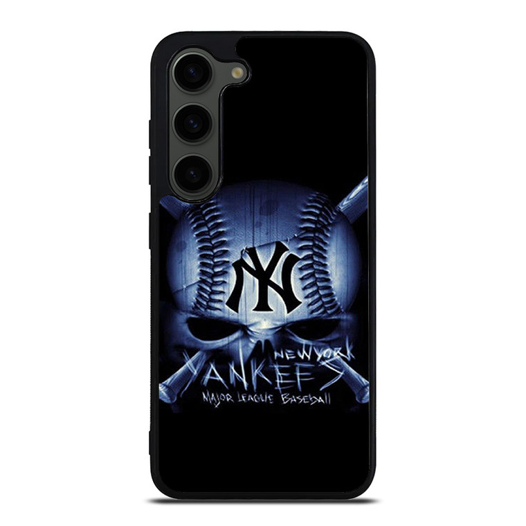 NEW YORK YANKEES BASEBALL SKULL Samsung Galaxy S23 Plus Case