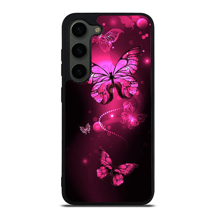 PURPLE BITTERFLY PINK Samsung Galaxy S23 Plus Case