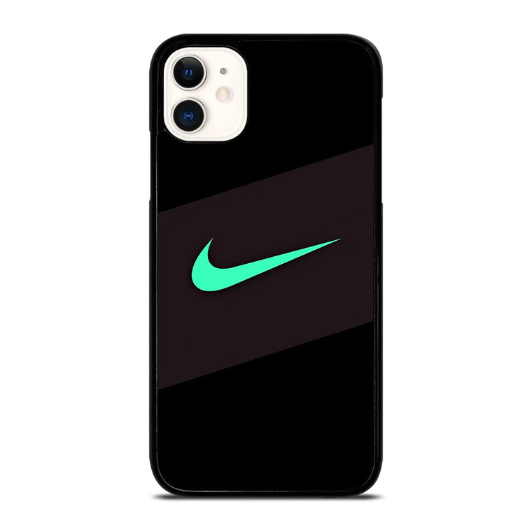 NIKE LIGHT GREEN LOGO iPhone 11 Case