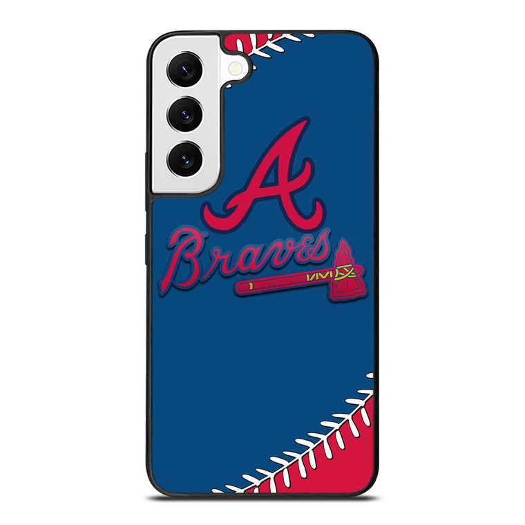 ATLANTA BRAVES ICON BALL BASEBALL Samsung Galaxy S22 Case
