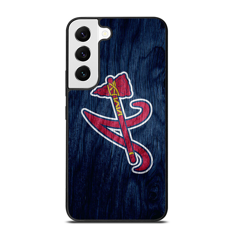 ATLANTA BRAVES MLB WOODEN LOGO Samsung Galaxy S22 Case