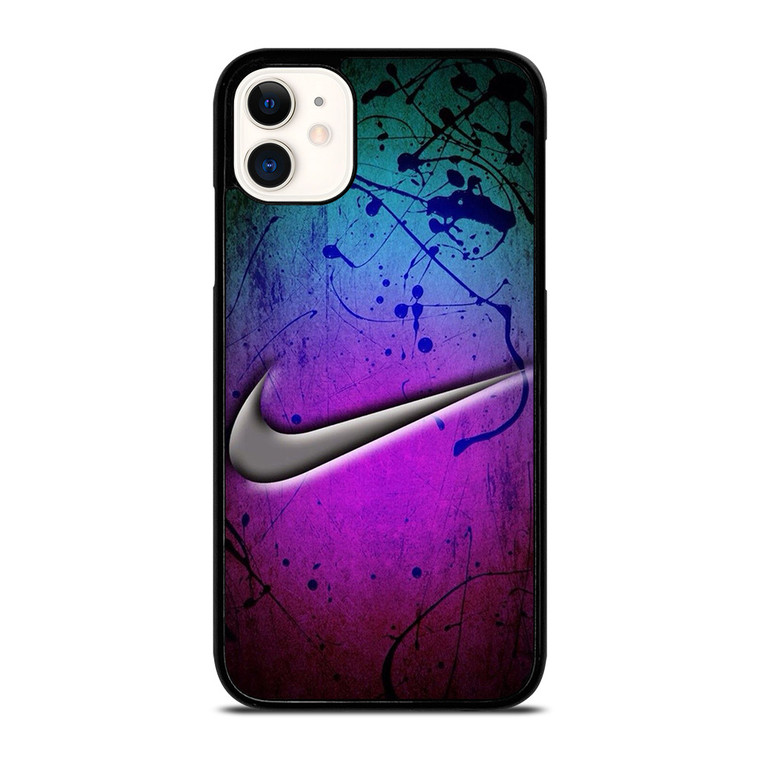 NIKE LOGO GREEN VIOLET iPhone 11 Case