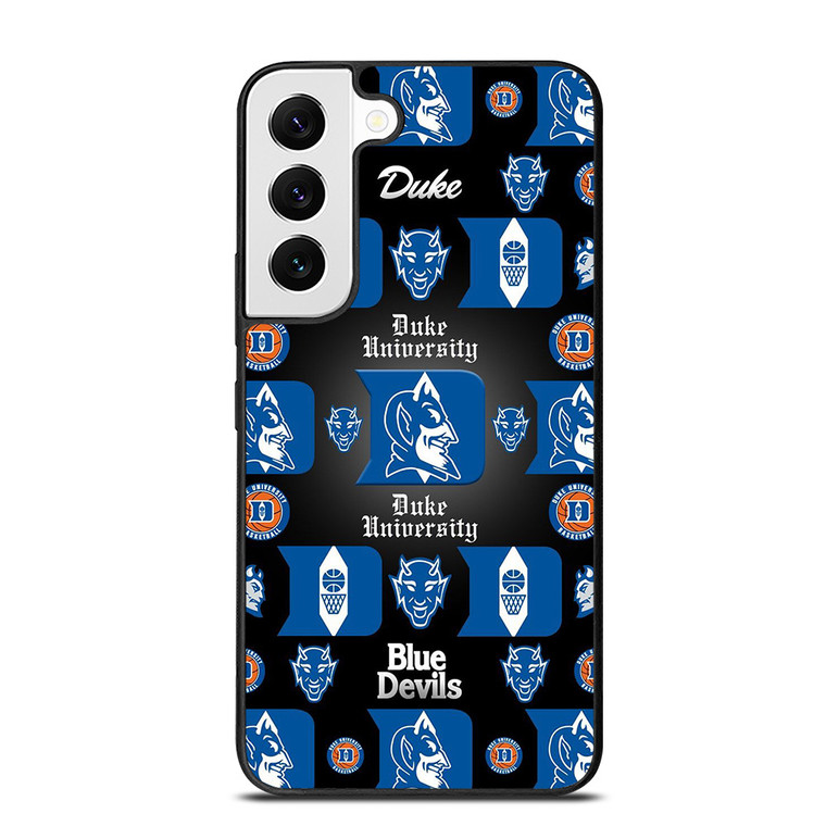 DUKE BLUE DEVILS LOGO BASKETBALL COLLAGE Samsung Galaxy S22 Case