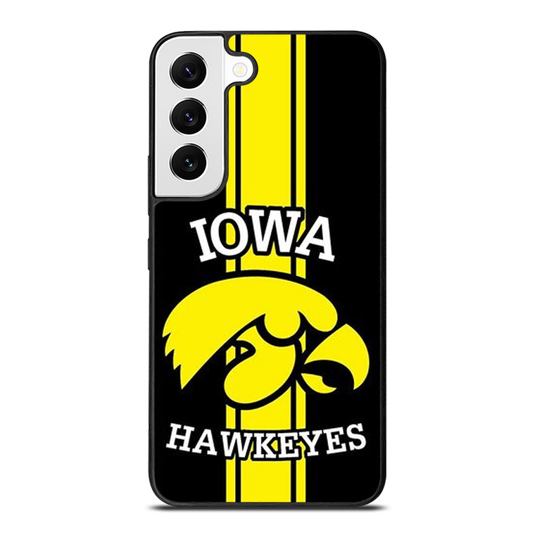 IOWA HAWKEYES STRIPS LOGO FOOTBALL TEAM Samsung Galaxy S22 Case
