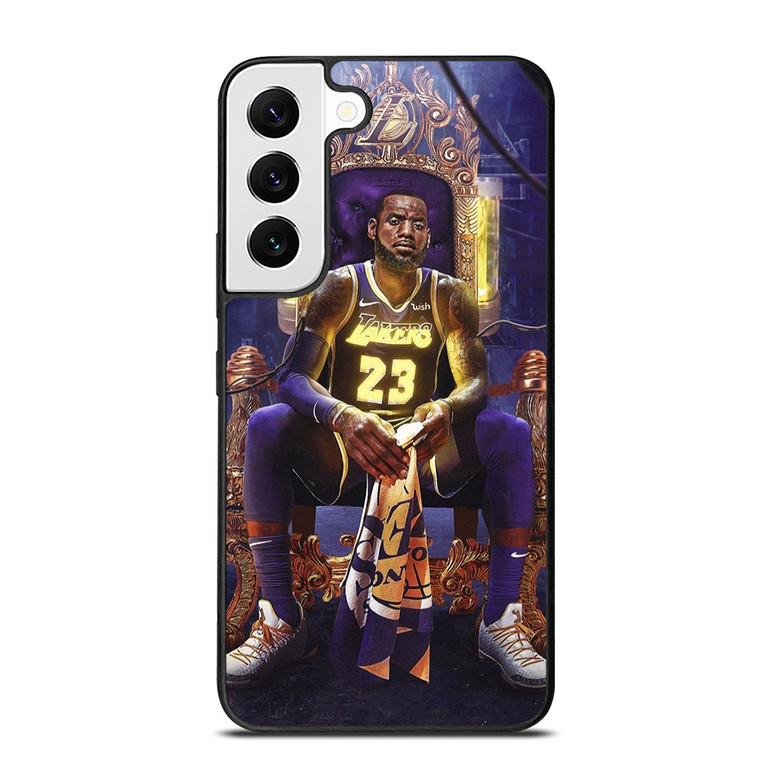 LEBRON JAMES LAKERS KING SITDOWN Samsung Galaxy S22 Case
