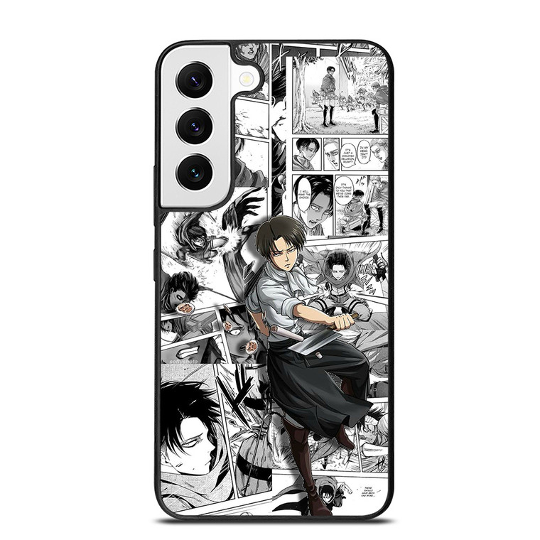 LEVI ACKERMAN ATTACK ON TITAN MANGA CARTOON Samsung Galaxy S22 Case