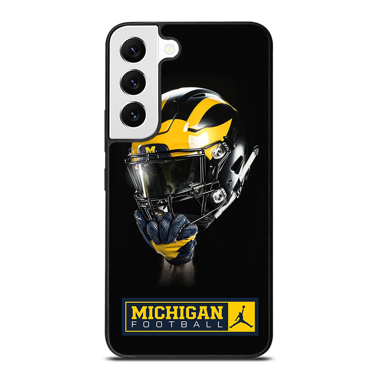 MICHIGAN WOLVERINES FOOTBALL HELMET Samsung Galaxy S22 Case