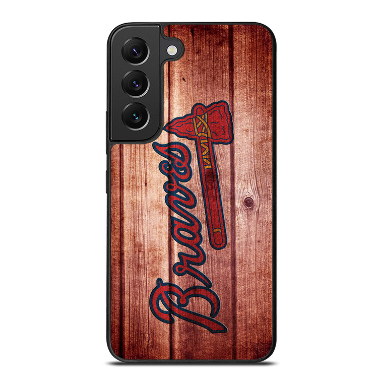 ATLANTA BRAVES BASEBALL WOOD Samsung Galaxy S22 Plus Case