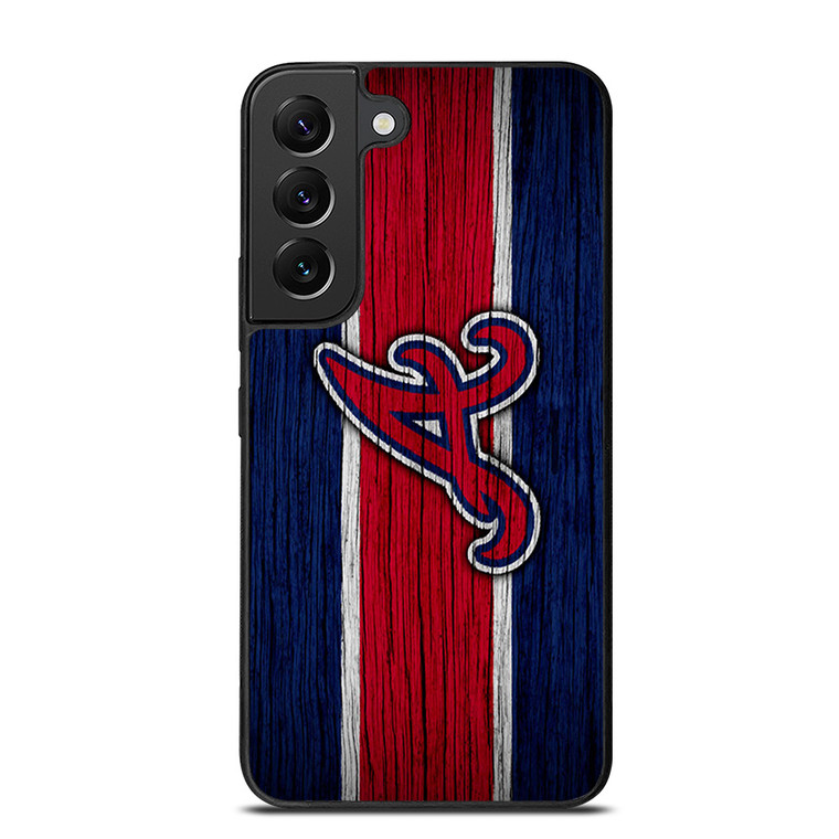 ATLANTA BRAVES MLB LOGO STRIPS Samsung Galaxy S22 Plus Case