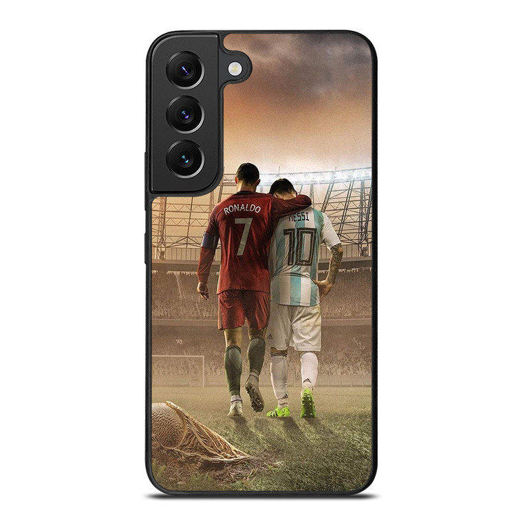 CRISTIANO RONALDO AND LIONEL MESSI Samsung Galaxy S22 Plus Case