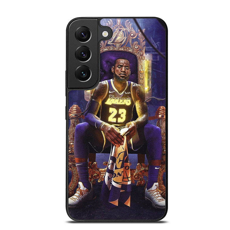 LEBRON JAMES LAKERS KING SITDOWN Samsung Galaxy S22 Plus Case