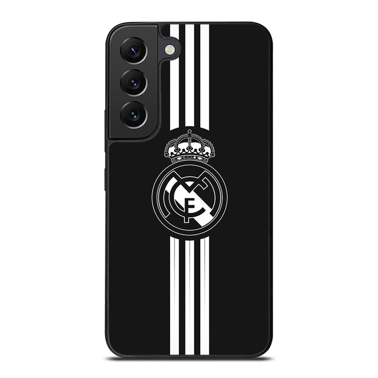 REAL MADRID FC LOGO BLACK WHITE Samsung Galaxy S22 Plus Case