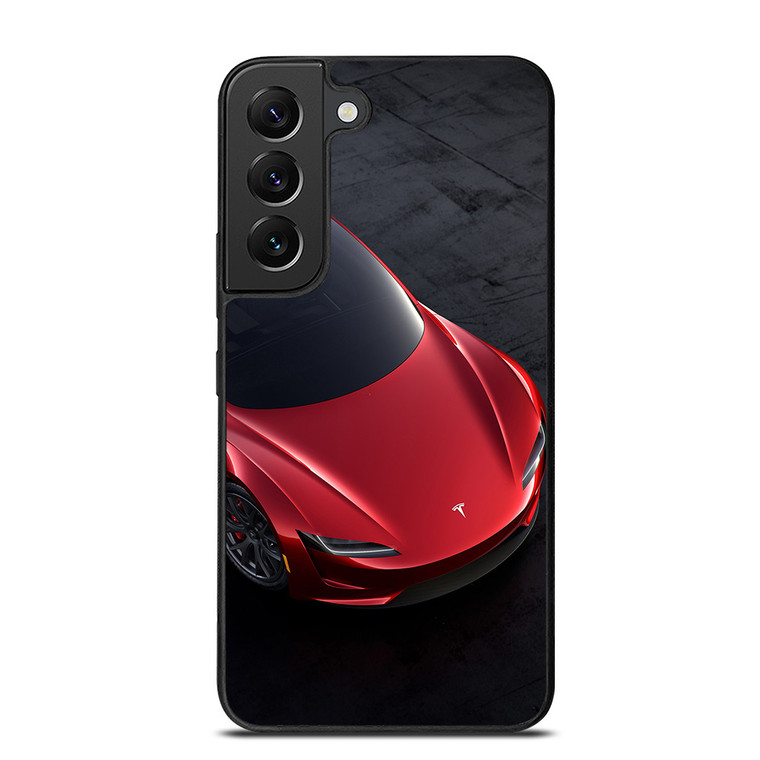 TESLA RED ELECTRIC CAR Samsung Galaxy S22 Plus Case
