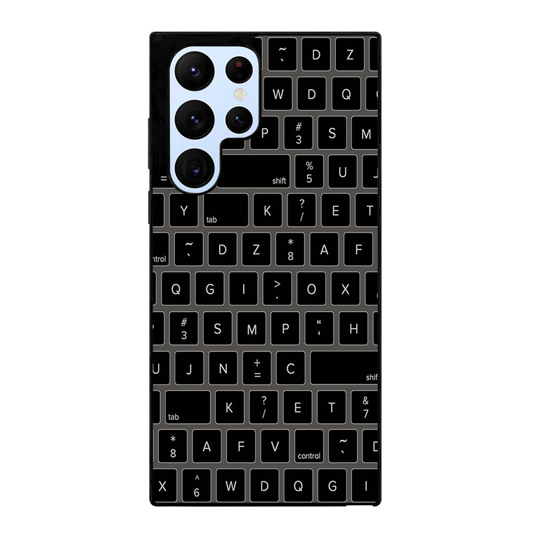 BLACK KEYBOARD PATTERN Samsung Galaxy S22 Ultra Case Samsung