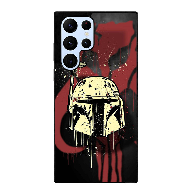 BOBA FETT HELMET STAR WARS ART Samsung Galaxy S22 Ultra Case Samsung
