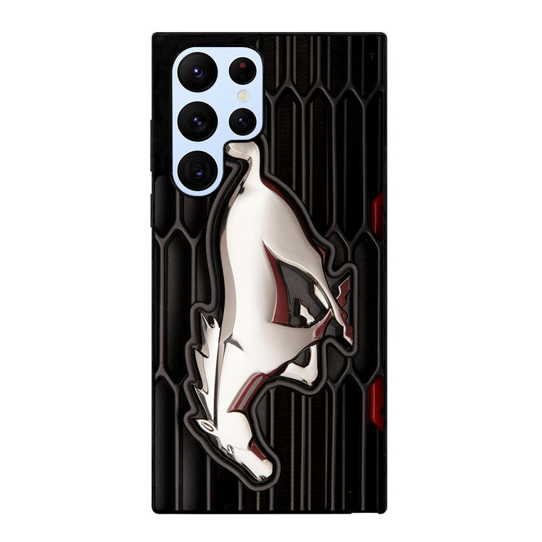 FORD MUSTANG SILVER GT LOGO Samsung Galaxy S22 Ultra Case Samsung