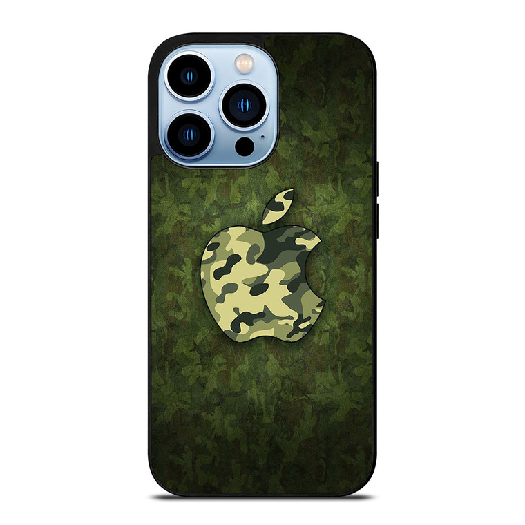 APPLE LOGO CAMO GREEN iPhone 13 Pro Max Case APPLE LOGO CAMO GREEN iPhone 13 Pro Max Case